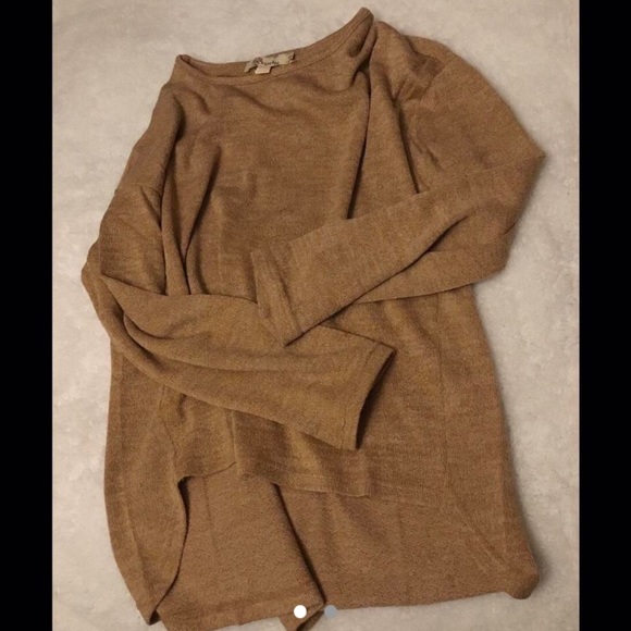 5/30% off - cute sweater top Tan Knit - Picture 1 of 2
